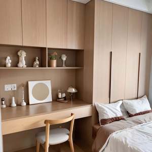 Meubles de chambre à coucher modernes, armoire-penderie en bois massif de taille personnalisée, protégée par l'environnement, pour appartement ou hôtel - Product Image 3