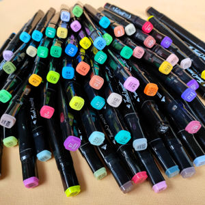 Ensemble de stylos marqueurs à pointe pinceau pour emballage personnalisé, 60/80/168/262 couleurs, pour dessin artistique, peinture, papeterie, ensemble de stylos de couleur - Product Image 4