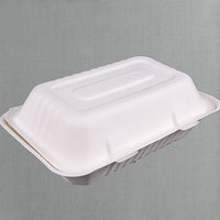 Caja de bagazo de caña de azúcar de gran oferta PTPACK para pastel, postre, hamburguesa