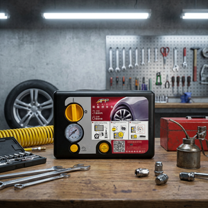 Kit de réparation de pneus automobile intégré et durable, ensemble complet pour la réparation des crevaisons de pneus de véhicule - Product Image 1