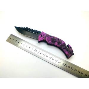 In acciaio inossidabile tipo materiale utility da esterno tattico di sopravvivenza campeggio pieghevole coltello da tasca caccia - Product Image 6