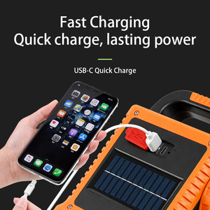 Linterna <span class=keywords><strong>de</strong></span> Búsqueda Multifunción COB, Lámpara <span class=keywords><strong>de</strong></span> <span class=keywords><strong>Trabajo</strong></span> y Foco Lateral, Recargable Solar por USB, Larga Duración, Portátil, Industrial, para Exteriores - Product Image 4