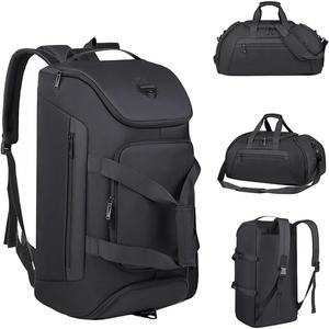 Bolsa de lona impermeable personalizada de 45L, <span class=keywords><strong>60L</strong></span>, 90L, para hombre, ropa, Yoga, gimnasio, viajes, deporte, con zapatos, mochila de hombro espacial - Product Image 1