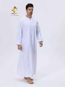 Material suave antipilling, túnica árabe premium para hombre, moda marroquí, manga larga, cuello redondo, diseñada para adaptarse a todos los gustos. - Product Image 6