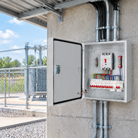 Boîtier de distribution d'énergie personnalisé mural 380V 200A en acier inoxydable 201 basse tension pour projets solaires