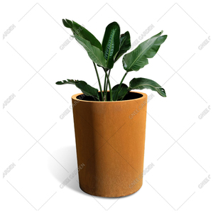 Macetas Cuadradas de Acero Corten en Color Óxido/Negro/Blanco - Ecológicas y Duraderas - Diseñadas para Jardín/Hotel/Calle - Product Image 6