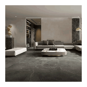 Carreaux de porcelaine <span class=keywords><strong>gris</strong></span> mat effet béton pleine masse pour sols et murs 600x600, style rustique ciment - Product Image 3