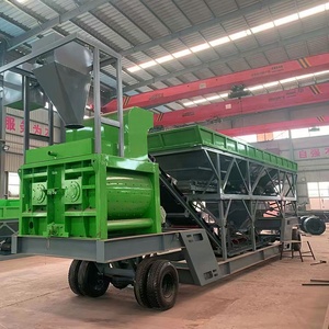 In China Hergestellte Mobile Hybrid-Zementfertigmischanlagen mit Schneller Installation und Kleine, Einfache Betonmischanlagen - Product Image 1