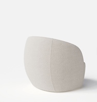 Nouveau Fauteuil Pivotant Moderne Blanc Doux en Tissu Style Nordique pour Salon - Collection 2026 - Vente Flash