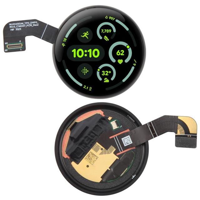 Original LCD Screen with Digitizer Full Assembly for Google Pixel Watch 3 45mm Replacement Screen Watch Spare Parts