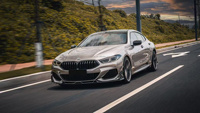 Séparateur de pare-chocs de voiture de haute qualité lèvre avant en Fiber de carbone lèvre de pare-chocs avant pour BMW série 8 G14 G16 G15 Style AE