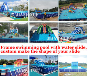 Piscina <span class=keywords><strong>con</strong></span> marco de Metal para deportes acuáticos, gran oferta - Product Image 4