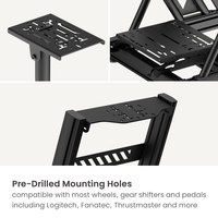 LRS08-BS01 aluminium jeu course Sim simulateur Cockpit plate-forme de conduite pour PS4 PS5 Xbox PC G25 G27 G29 G920 voiture GTR Simracing siège
