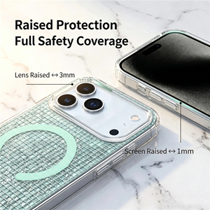 Coque de téléphone magnétique à grille scintillante IMD pour <span class=keywords><strong>iPhone</strong></span> 18 Pro Max, coques de téléphone personnalisées pour <span class=keywords><strong>iPhone</strong></span> 18 17 16 15 Pro Max - Product Image 5