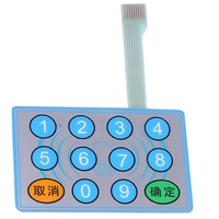 Clavier à membrane en silicone avec boutons métalliques pour télécommande, interrupteur à membrane pour montage en surface, clavier à membrane OEM