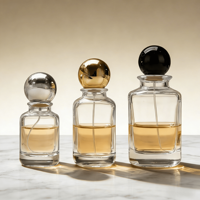 Flacon en verre vide pour parfum et cosmétiques 30ml 50ml 100ml, avec boîte d'emballage et atomiseur à brume fine