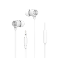 Auriculares estéreo HD con controlador dinámico de 10mm con cable con micrófono Jack de 3,5mm TWS Compatible para juegos de viaje, computadora, uso de teléfono