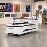 Printer UV Flatbed Otomatis UV6090 3 Head I3200 CMYK W Varnish Inkjet untuk Akrilik, Kaca, Kayu, Keramik, Ubin, dan Papan Reklame