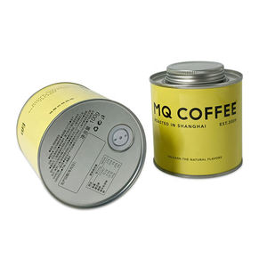 กระป๋องบรรจุชากระป๋องขนาด12ออนซ์กระป๋องใส่กาแฟกระป๋องบรรจุอาหารปลอดภัยฝาปิดสองชั้นสีเงิน - Product Image 2