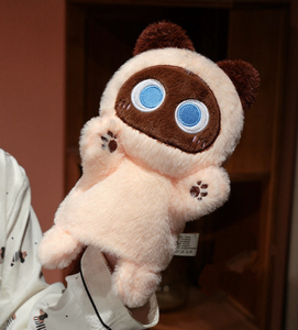 Cute Cartoon <strong>Stuffed</strong> Animal Cat Hand <strong>Puppet</strong> Toy <strong>Custom</strong> Animal Design Plush Hand <strong>Puppet</strong> - Product Image 5