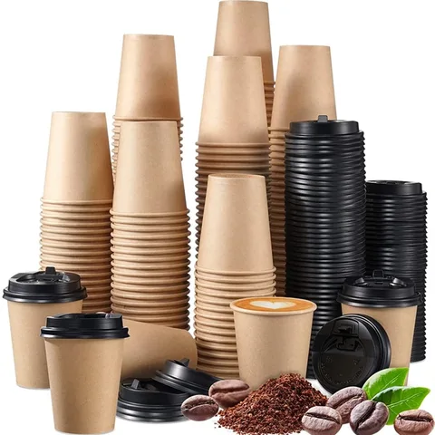 Cup Coffee Hot Coffee Cups Paper With Logo