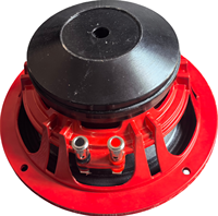 Speaker Midrange 8 inci dengan Keranjang Aluminium, Magnet Neodymium, Surround Kain, dan Kerucut Kertas, 4 Ohm, 12V, Hi-Fi untuk Audio Mobil