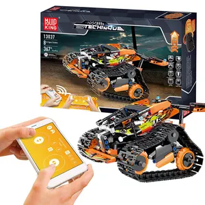 Molde de brinquedos hobby, king 13037, caminhão emulativo, carro, tijolo de construção, conjunto, tiktok, moc, educacional, abs, brinquedos de plástico para crianças, 367 peças