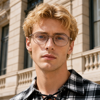 Lunettes d'ordinateur anti-lumière bleue à monture intégrale TR90, montures géométriques unisexes pour adultes, montures optiques en acétate, logo personnalisé