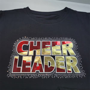 사용자 정의 면 응원 테마 t 셔츠 어깨 대형 티셔츠 사용자 정의 라벨 화면 인쇄 t 셔츠 메이커 - Product Image 1