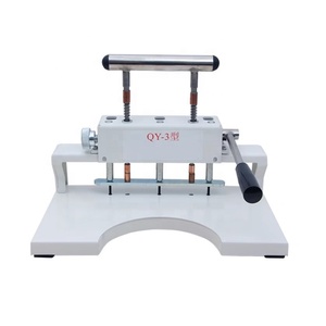 तीन सुइयों मैनुअल अभ्यास बुक फ़ाइल वाउचर संग्रह कागज बाइंडिंग मशीन 30 मिमी मोटी छेद पंचिंग मशीन - Product Image 1