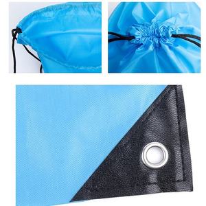 กระเป๋าเป้สะพายหลังแบบเชือกรูดสะท้อนแสงสีส้ม กระเป๋าเชือกผูกแบบ Cinch Sack สำหรับทีมโยคะ กีฬา ฟิตเนส และการเดินทาง - Product Image 3