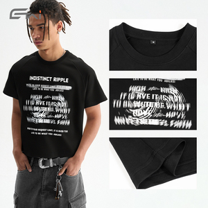 T-Shirt <span class=keywords><strong>Crop</strong></span> <span class=keywords><strong>Top</strong></span> Personalizzata per Uomo, 100% Cotone, 260 Gsm, Vestibilità Ampia, Manica Raglan - Product Image 3