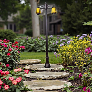 Iluminación para Caminos de Jardín, Lámparas Solares para Postes de Jardín, Fuente de Luz LED con Alimentación CA para Patio - Product Image 3