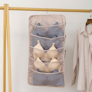 Organizador de Ropa Interior y Calcetines Plegable de Doble Cara para Colgar en la Puerta del Armario, con Tela No Tejida - Product Image 4