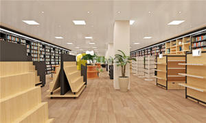 Arredamento Interno per Biblioteca, Scaffale in <span class=keywords><strong>Metallo</strong></span> e Acciaio, Tavolo, Mobili in Legno per Biblioteca, Design Personalizzato - Product Image 4