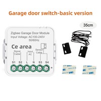 Module d'interrupteur intelligent WiFi pour porte de garage, contrôle à distance via l'application Tuya, relais pour volet roulant, réglage de la minuterie, commande vocale, ignifuge