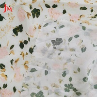 Tissu en viscose 100 % floral, imprimé en mousseline de soie, respirant et doux pour vêtements et robes - Grande Vente