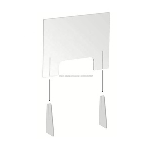Vente chaude Bureau Cloison Acrylique Séparés Contre Écrans Table À Manger Éternuer Déflecteur <span class=keywords><strong>Présentoir</strong></span> Pour Protection - Product Image 1
