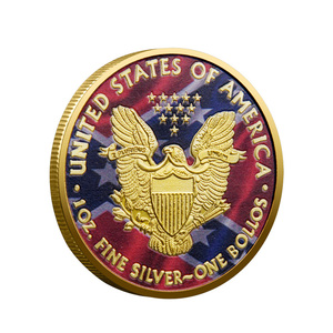 Herdenkingsmunt 2025 Amerikaanse Vrijheidsbeeld gouden zinken legering, UV-geprint, patriottisch, 3D, tweekleurig, verzamelmunt - Product Image 3