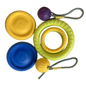 EVA perro masticar palo perro fitness anillo volador platillo volador perro UFO mascota juguete interactivo - Product Image 1