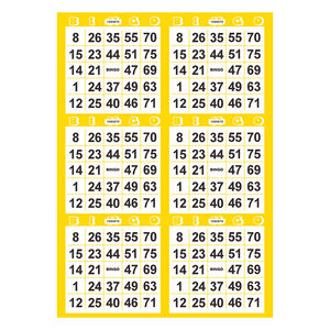 Imprimer BINGO Réutilisable 20 Feuille Haute Définition Marqueur Jeux Conception Cartes Bingo Papier - Product Image 6