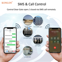 Abrepuertas Automático 4G LTE, Abrepuertas Eléctrico para Garaje, Control Remoto por Aplicación, SMS, Llamada, Interruptor de Relé GSM