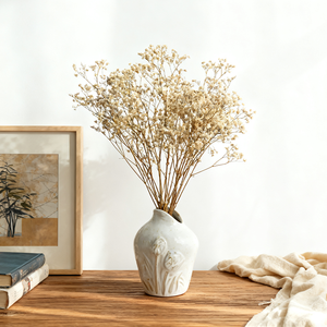 Venta al por Mayor de Jarrones de Porcelana Personalizados, Jarrón Blanco para Flores, Jarrón de Porcelana Rústico para Decoración de Mesa de Salón con Flores Secas - Product Image 2