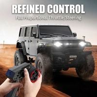 Racent Cross-border Remote Control Metal Rock Crawler 1:24 Four-wheel Drive Full-Scale Road Wi-Fi 30m Range Charger