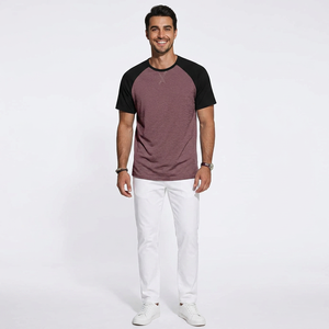 T-shirts pour hommes 100% coton à manches courtes et col rond, logo sur le devant, respirants, décontractés, plage, été, coupe classique, vente en gros - Product Image 2