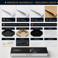Boîte d'emballage pliable personnalisée en carton gris avec insert en coton, étui de rangement, impression de logo par estampage à chaud pour film protecteur de montre