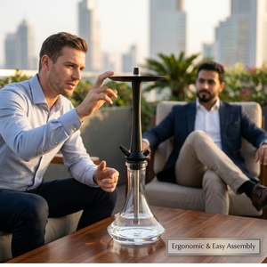 Nouvel ensemble de chicha arabe haut de gamme en <span class=keywords><strong>bois</strong></span>, aluminium et verre, style européen et américain, pour la maison et les bars - Product Image 3