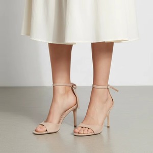 Fashion Elegant Party Shoes Open Toe Slingback Back Heel with Bow Tassel Thin High Heel Retro Style for Women - Product Image 2