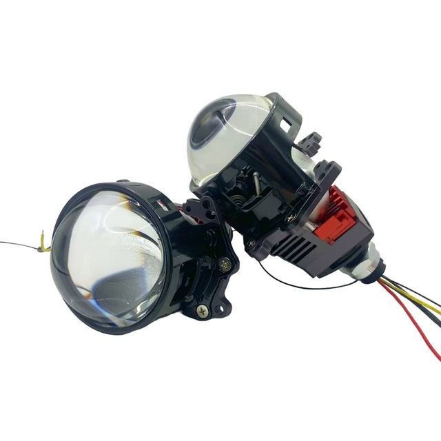 ALPHA-1 Non-Destructive Bi-LED Projector Lens with Laser Assist Light 50W Low Beam 60W High Beam 12V 6000K New