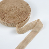 Vente en gros de ruban élastique brillant en nylon textile, bande de couture en spandex, ceinture décorative en maille pelucheuse pour vêtements et sous-vêtements